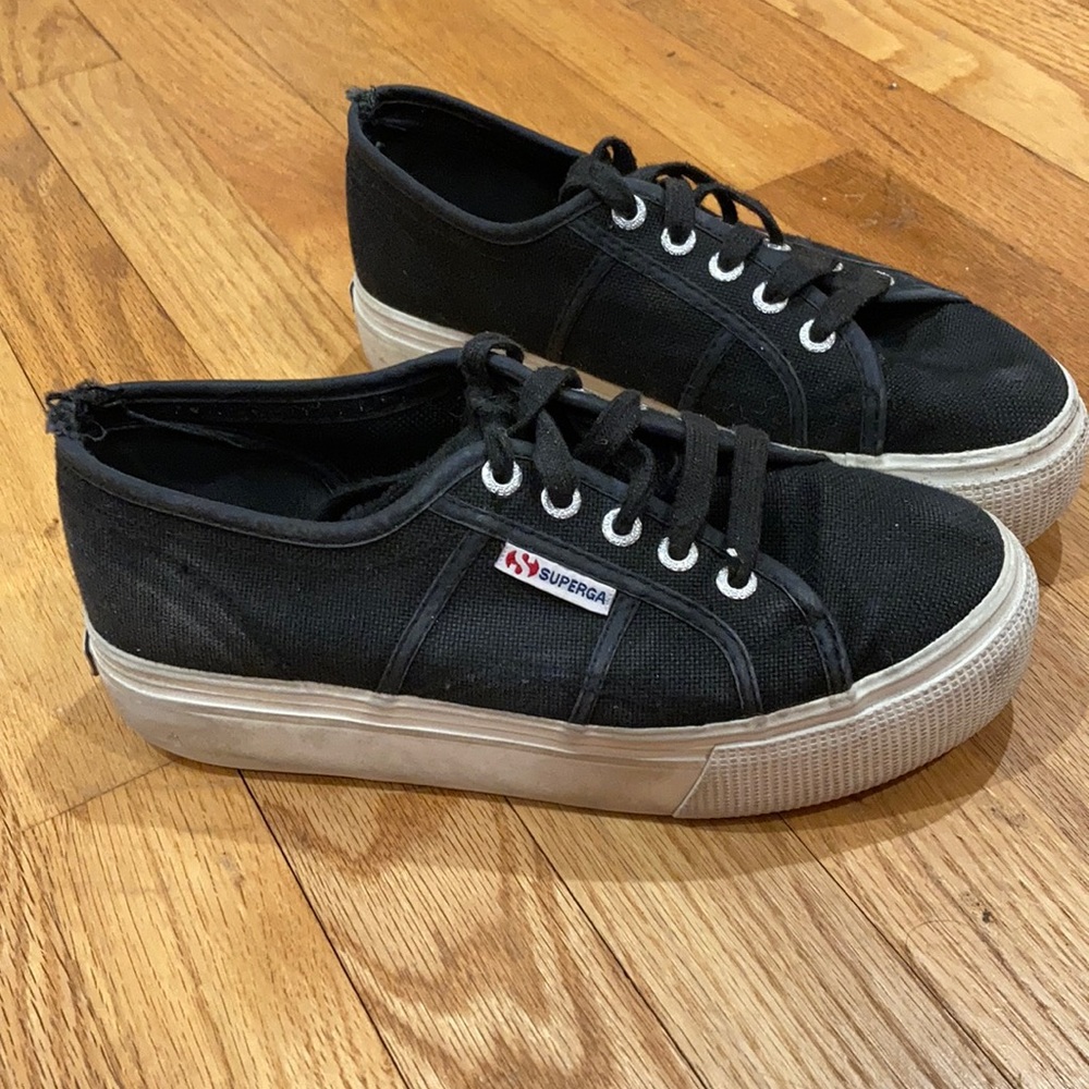 Superga - Black Platform